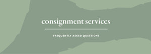 frequently asked consignment questions banner