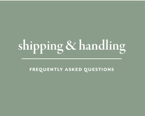 Shipping and handling banner