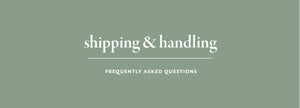 Shipping and handling banner 